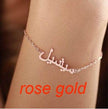 Customized Name Arab Women's Stainless Steel Bracelet