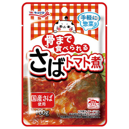 Kyokuyo Mackerel stewed with tomatoes that you can eat down to the bones 100g x 24 bags [shipped in Japan]