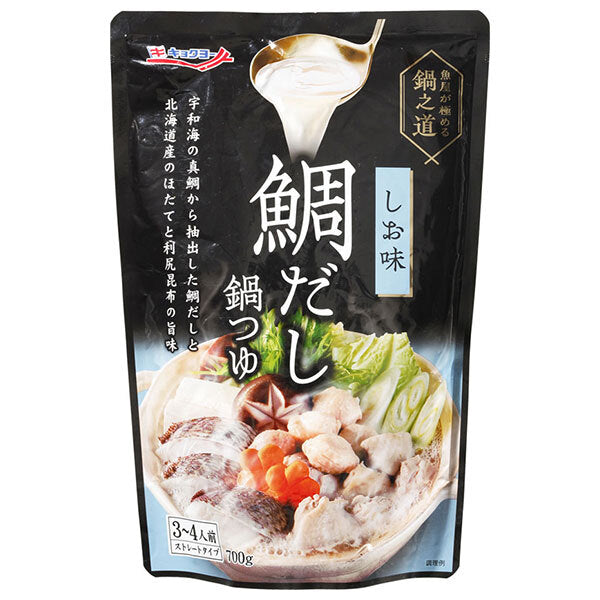 [5 % de réduction sur tous les produits !!~ 12/27] Kyokuyo Fish Shop Masters Nabe no Michi Dashi Nabe Soupe à la daurade, saveur de sel 700 g x 16 sachets