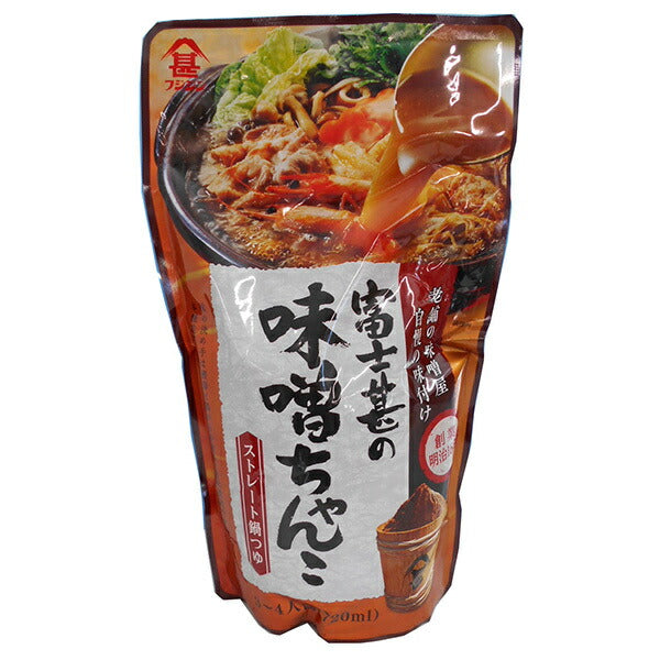 富士甚醤油 味噌ちゃんこ鍋つゆ ストレート 720ml×12袋入【日本出荷】