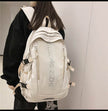 Simple Large Capacity Waterproof High School Backpack for Teens
