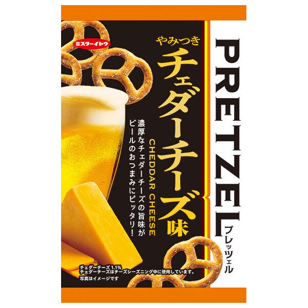 Ito Seika Pretzel Addictive Cheddar Cheese Flavor 40g x 12 bags [Shipped in Japan]