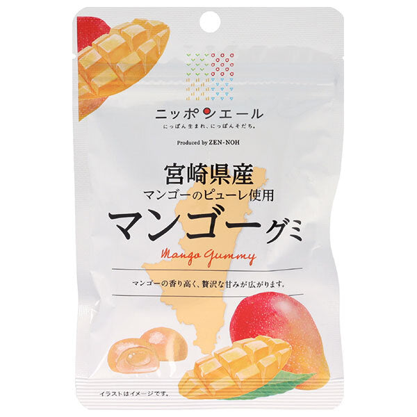 Bonbons gélifiés à la mangue Miyazaki JA Zennoh Nippon Ale 40 g x 10 sachets 
