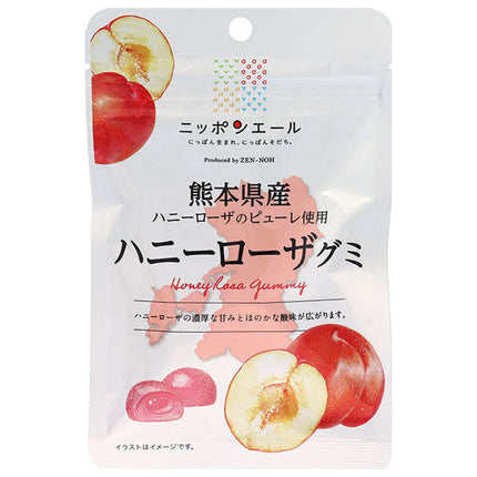JA Zennoh Nippon Ale Honey Rosa Gummy from Kumamoto Prefecture 40g x 10 bags [Shipped in Japan]