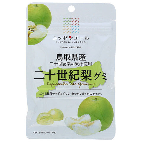 JA Zennoh Nippon Ale Tottori Prefecture Nijisseiki Pear Gummy 40g x 10 bags 