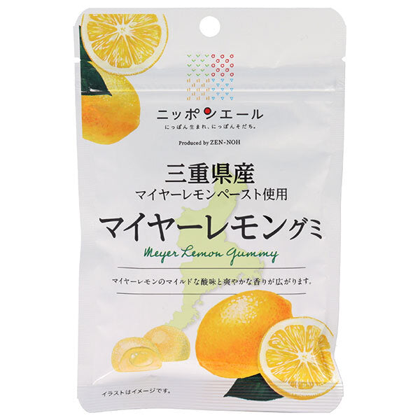JA Zennoh Nippon Ale Meyer Lemon Gummy from Mie Prefecture 40g x 10 bags [Shipped in Japan]