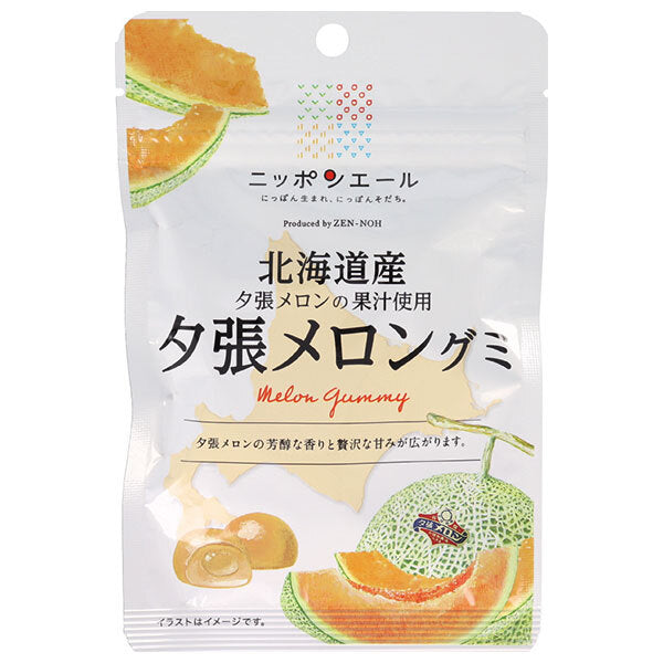 JA Zennoh Nippon Ale Hokkaido Yubari Melon Gummy 40g x 10 bags [Shipped in Japan]