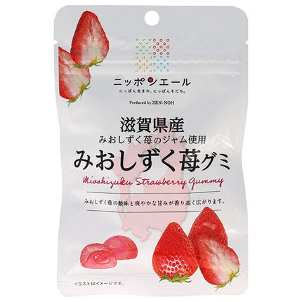 JA全農 ニッポンエール 滋賀県産みおしずく苺 グミ 40g×10袋入