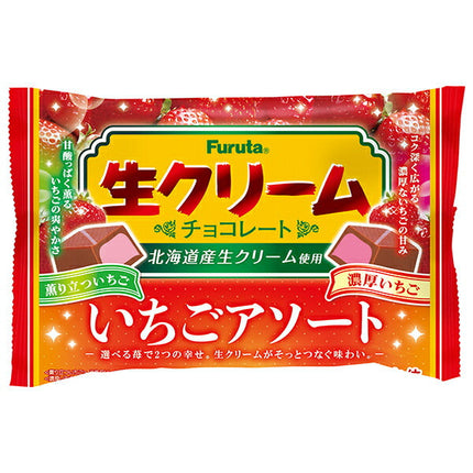 Furuta Seika Fresh Cream Chocolate Strawberry Assortment 114g x 18 bags [Shipped in Japan]