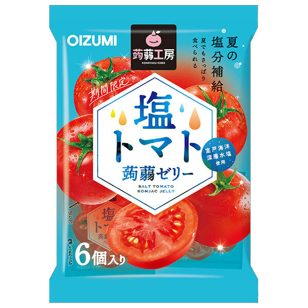 OIZUMI Shimonita Konnyaku Kobo Salted Tomato Konnyaku Jelly 6 pieces x 16 bags 