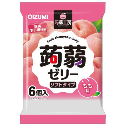 Oizumi Shimonita Konnyaku Kobo Konnyaku Jelly Peach Flavor 6 pieces x 16 bags [Shipped in Japan]