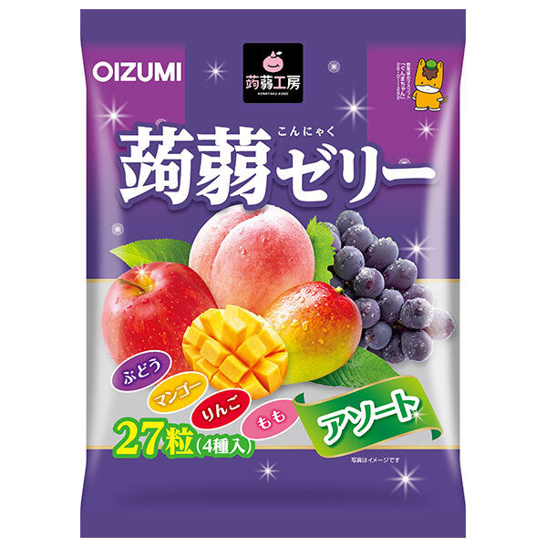OIZUMI Shimonita Konnyaku Kobo Konnyaku Jelly Assortment 27 pieces x 12 bags 