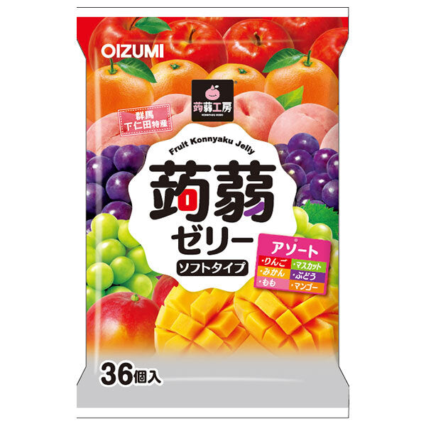 Oizumi Shimonita Konnyaku Kobo Konnyaku Jelly Assortment 36 pieces x 12 bags [Shipped in Japan]
