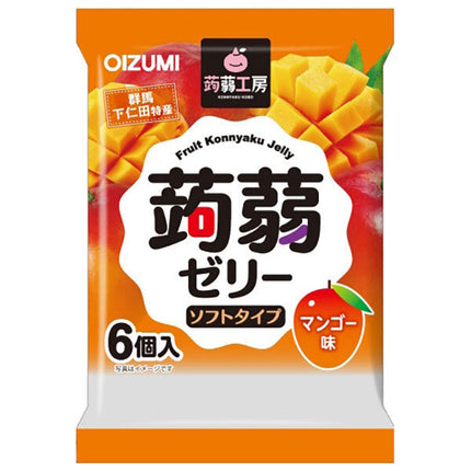 Oizumi Shimonita Konnyaku Kobo Konnyaku Jelly Mango Flavor 6 pieces x 16 bags [Shipped in Japan]