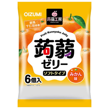 Oizumi Shimonita Konnyaku Kobo Konnyaku Jelly Orange Flavor 6 pieces x 16 bags [Shipped in Japan]