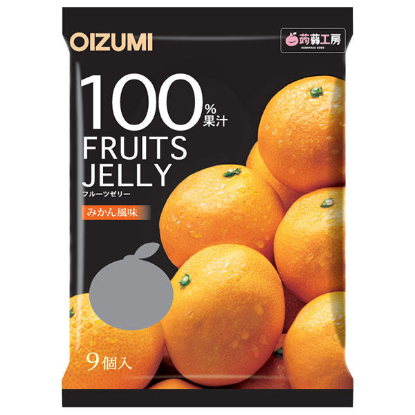 Oizumi Shimonita 100% fruit juice jelly, mandarin flavor, 9 pieces x 16 bags [shipped in Japan]