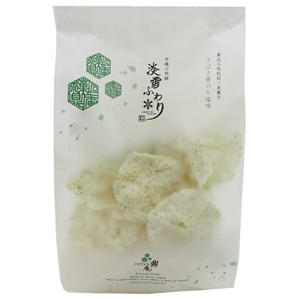 Kanaeya Awayuki Fuwari Gibasa Aonori Salt Flavor 70g x 14 bags [Shipped in Japan]
