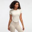 Nude feel Short-sleeved Workout Top Running gym top women