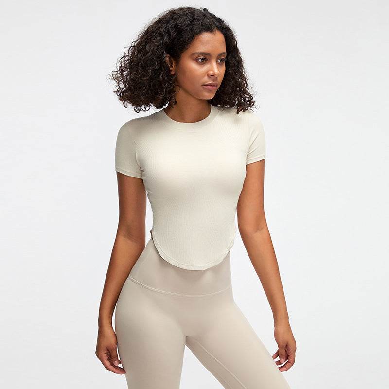 Nude feel Short-sleeved Workout Top Running gym top women