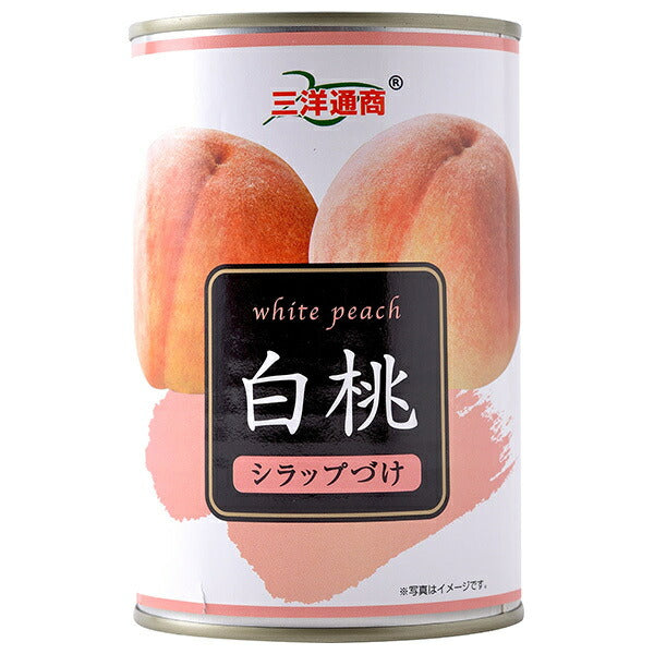 Sanyo Tsusho White Peach 425g can x 24 pieces [shipped in Japan]
