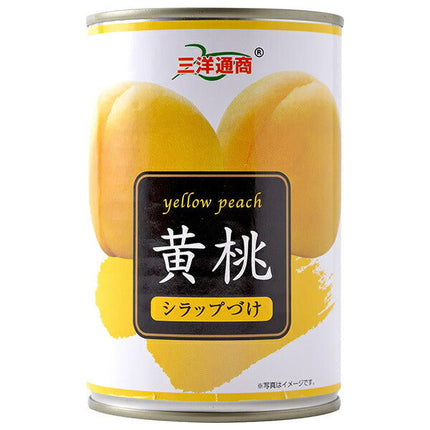 Sanyo Tsusho Yellow Peach 425g can x 24 pieces [shipped in Japan]
