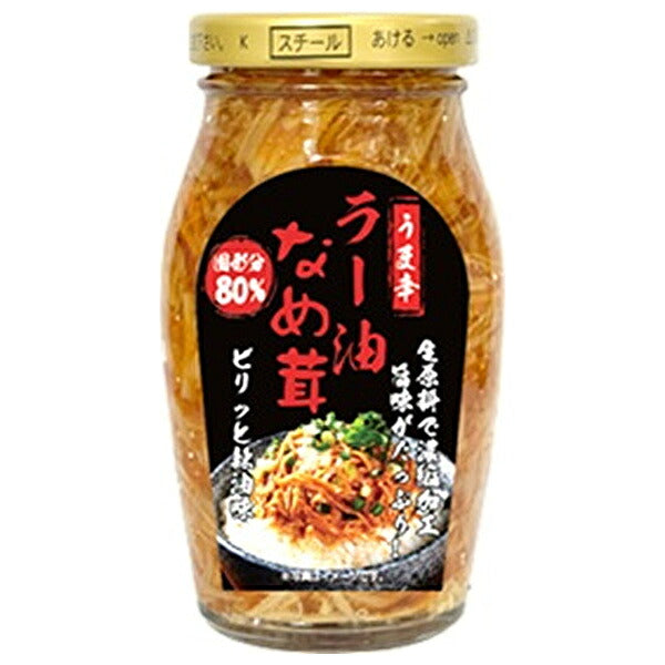 三洋通商 ラー油 なめ茸 120g瓶×12個入【日本出荷】