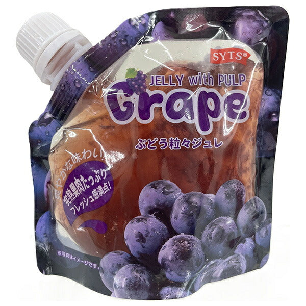 Jelly de raisin avec grains de raisin, 150g x 24 unités (Sanyo Tsusho)