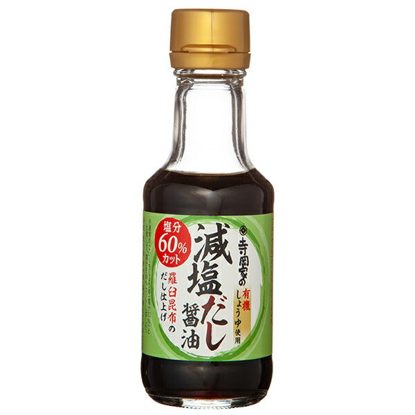 Soya sauce de bouillon à faible teneur en sel de la marque Terauoka Organic Brewery, Terauoka-ke, 140 ml en bouteille, lot de 12.