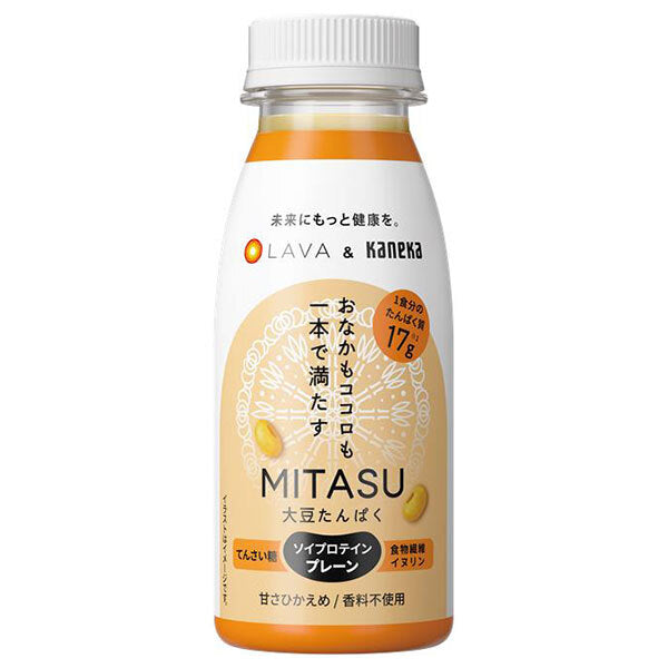 Kaneka Foods MITASU, protéines de soja nature, 235 ml en bouteille plastique, lot de 12.