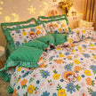 Cotton Floral Duvet Cover Bed Sheet Bed Skirt Three Or Four Piece Suit