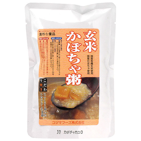 Kojima Foods Brown Rice Pumpkin Porridge 200g pouch x 20 bags [Shipped in Japan]