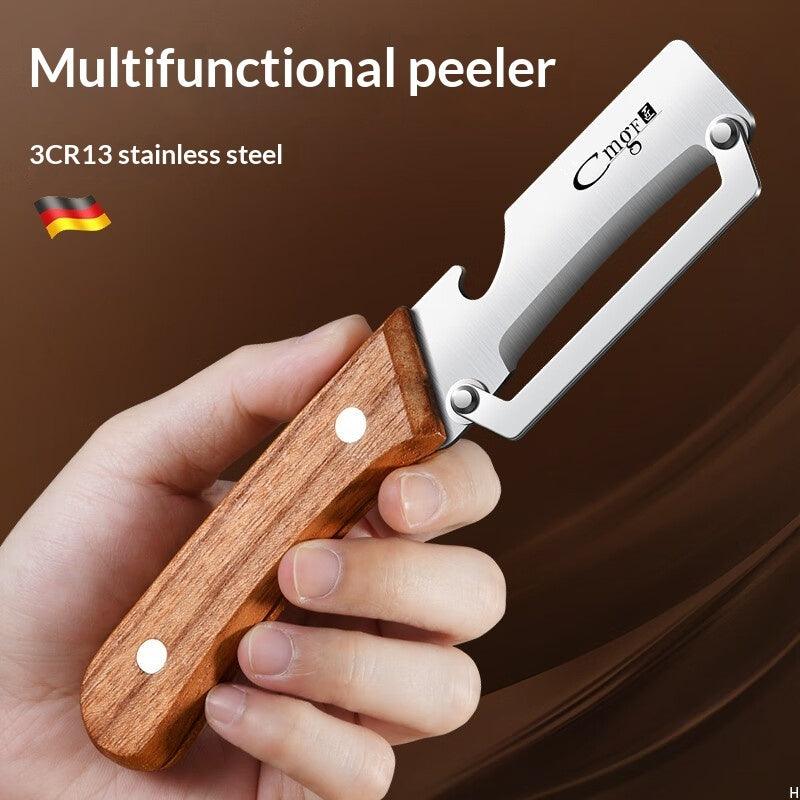 Stainless Steel Vegetable Peeler with Wood Handle, Kitchen Peeler Canada