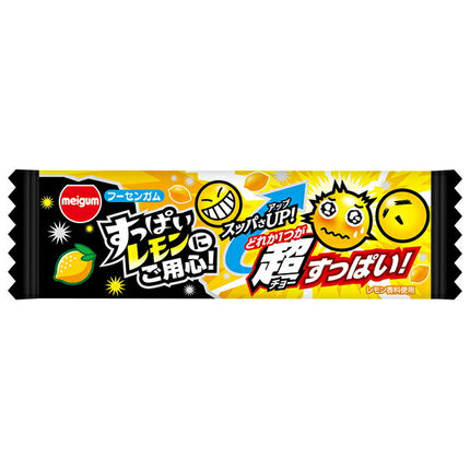 Meiji Chewing Gum Beware of Sour Lemons 3 pieces x 20 bags [shipped in Japan]