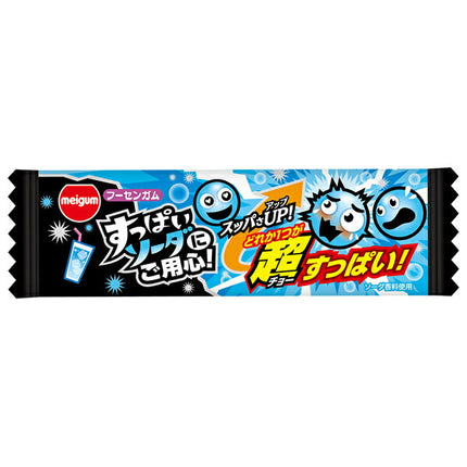 Meiji Chewing Gum Beware of Sour Soda 3 pieces x 20 bags [shipped in Japan]