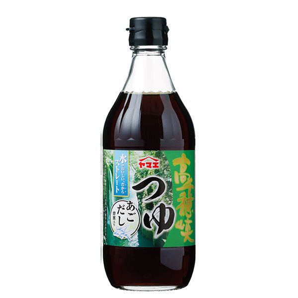 ヤマエ食品工業 高千穂峡 つゆ あごだし 500ml瓶×15本入【日本出荷】