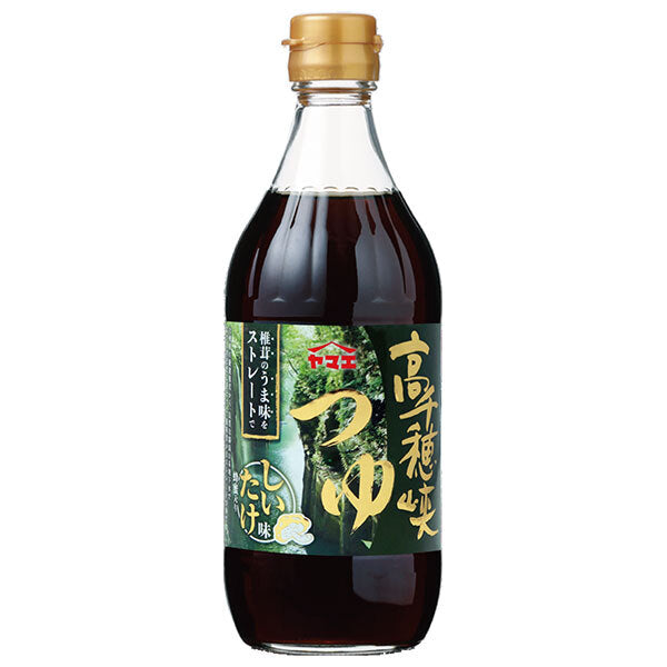 ヤマエ食品工業 高千穂峡 つゆ 椎茸 500ml瓶×15本入【日本出荷】