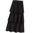Women's Spring And Summer Chiffon layered Midi maxi Skirt