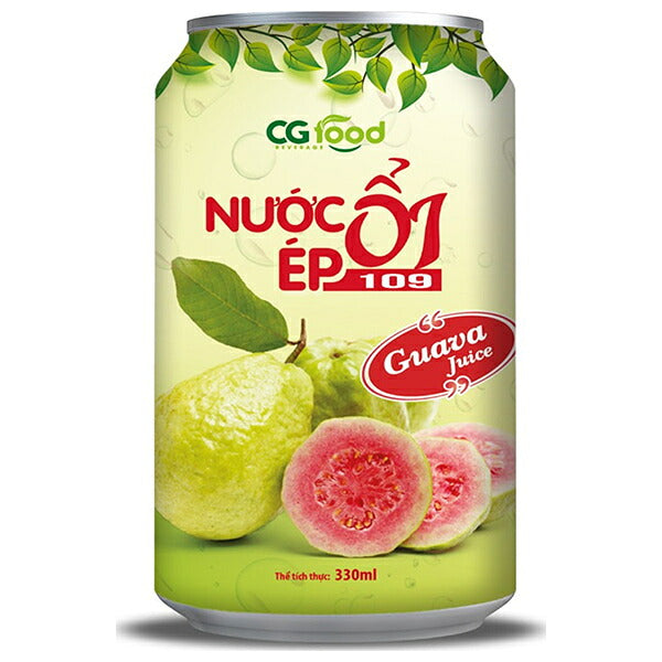 CGFOOD Guava juice drink 330ml cans x 24 bottles [shipped in Japan]