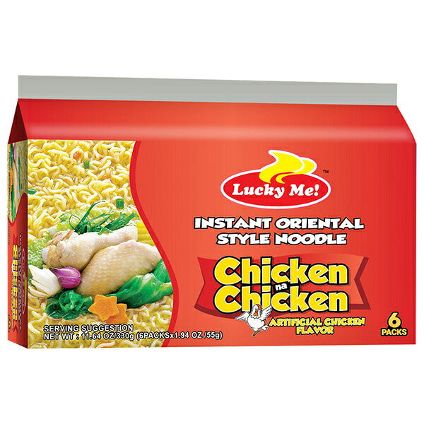 Imai Lucky Me! Chicken Noodle 330g (55g x 6) x 12 Packs [Ships from Japan]