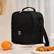 Insulated Oxford Lunch Bag with Shoulder Strap