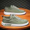 Men's Low-Top Canvas Lace-Up Casual Sneakers Soft Sole Everyday Shoes