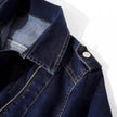 Slim Fit Stretch Suit Collar Denim Coat For Women Blue  Denim Jacket for women