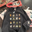 Women's 3D Kitten Embroidery Pullover Sweater Coat – Loose Fit Canada USA