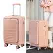 Hard Shell Carry On Luggage with Front Pocket – Lightweight Spinner Cabin Suitcase