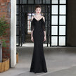 Bride Long Suspender Appreciation Dinner Party Slim-fit Fishtail Skirt Dress