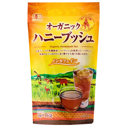 Sanyo Shoji Organic Honeybush Tea 48g (3g x 16 Tea Bags) x 12 Packs [Ships from Japan]