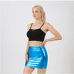 Fashion Hot Girl Hip Mini Faux Leather skirt