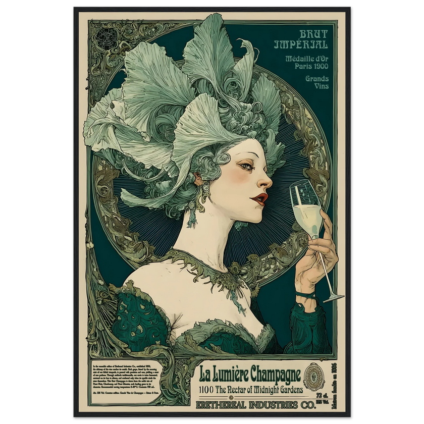 La Lumière Champagne - Poster & Framed Print