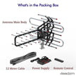 TA-851B 360Rotation UV Dual Frequency 45-860MHz 22-38dB Open Antenna Silver