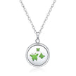 Open Round Hollow Perfume Box Necklace